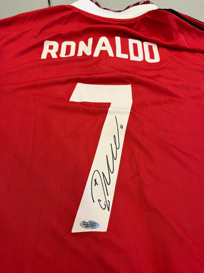 Cristiano Ronaldo SIGNED and AUTHENTICATED Man United Jersey